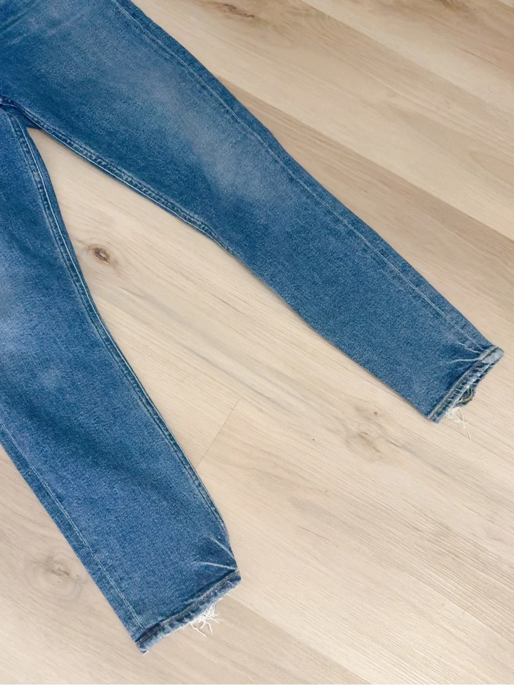 AGOLDE NICO HIGH RISE SLIM STRAIGHT JEANS